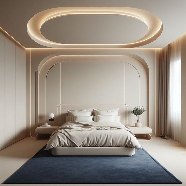 False ceiling contractor in Bhiwandi installing a modern ceiling