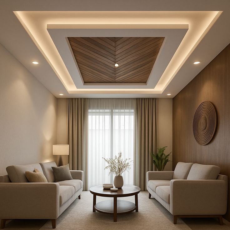 Modern home design with false ceiling and interior service in Kolshet