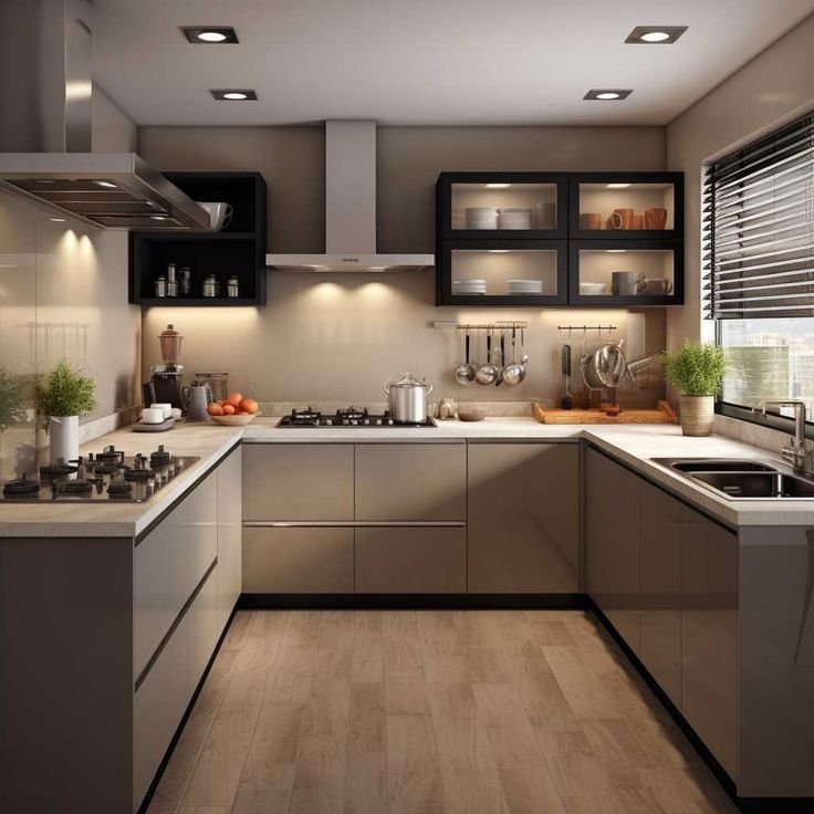 Modern modular kitchen and interior in Bhiwandi with sleek design