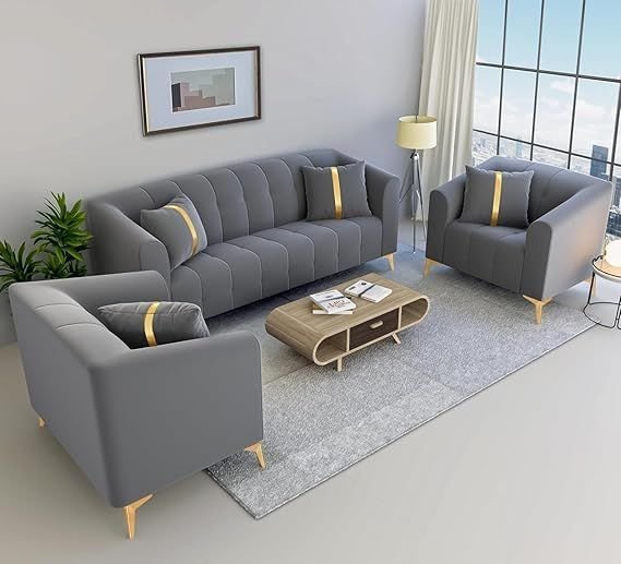 Modern wooden furniture displayed at furniture market in Kasheli